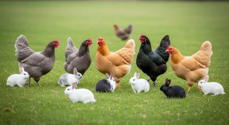 Rabbits and Chickens in surrey